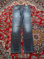 G-Star Raw 3301 Straight Fit Indigo Blue Washed Jeans - 36