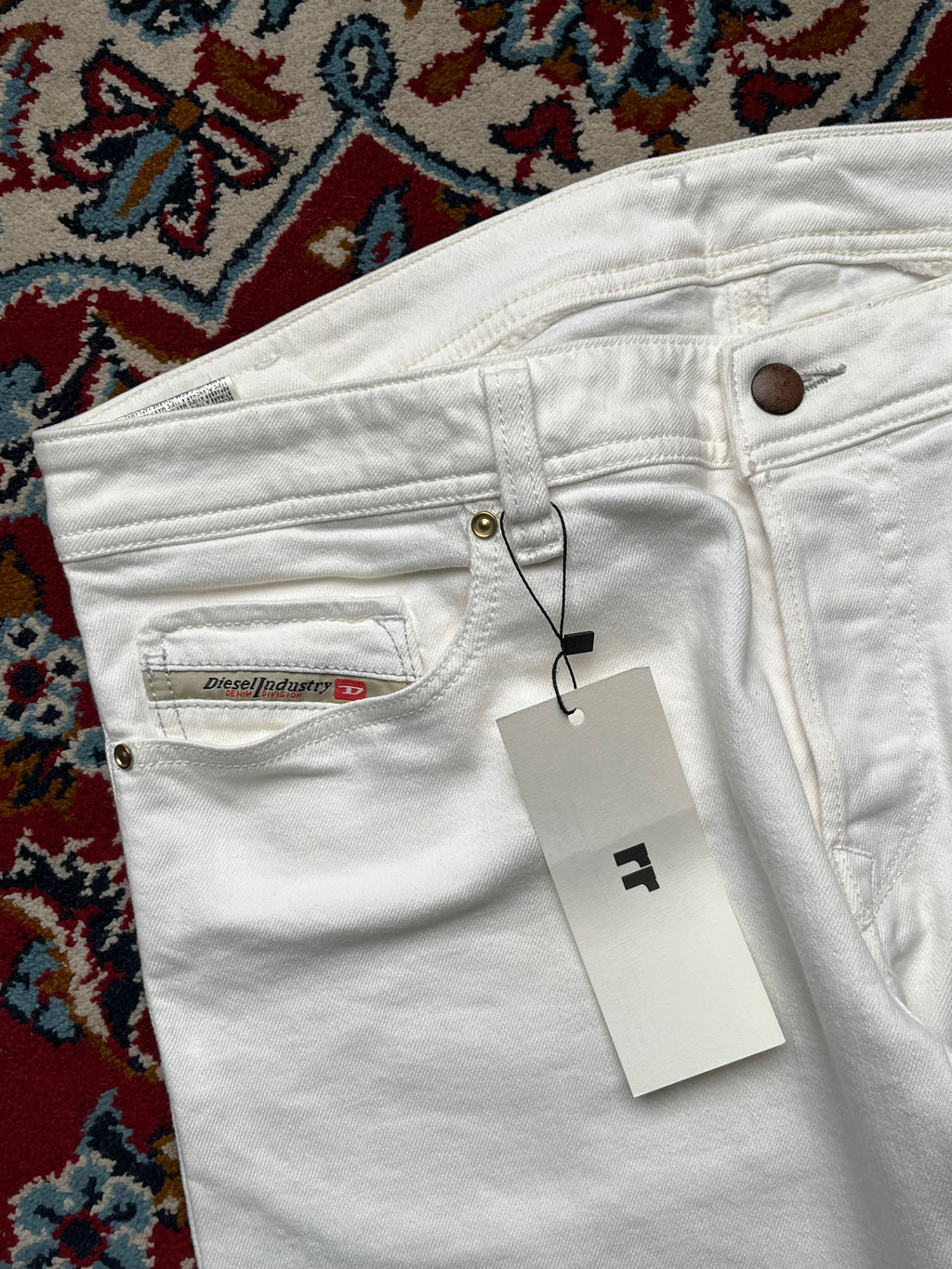 Diesel Trouleg White Bootcut Jeans - 34