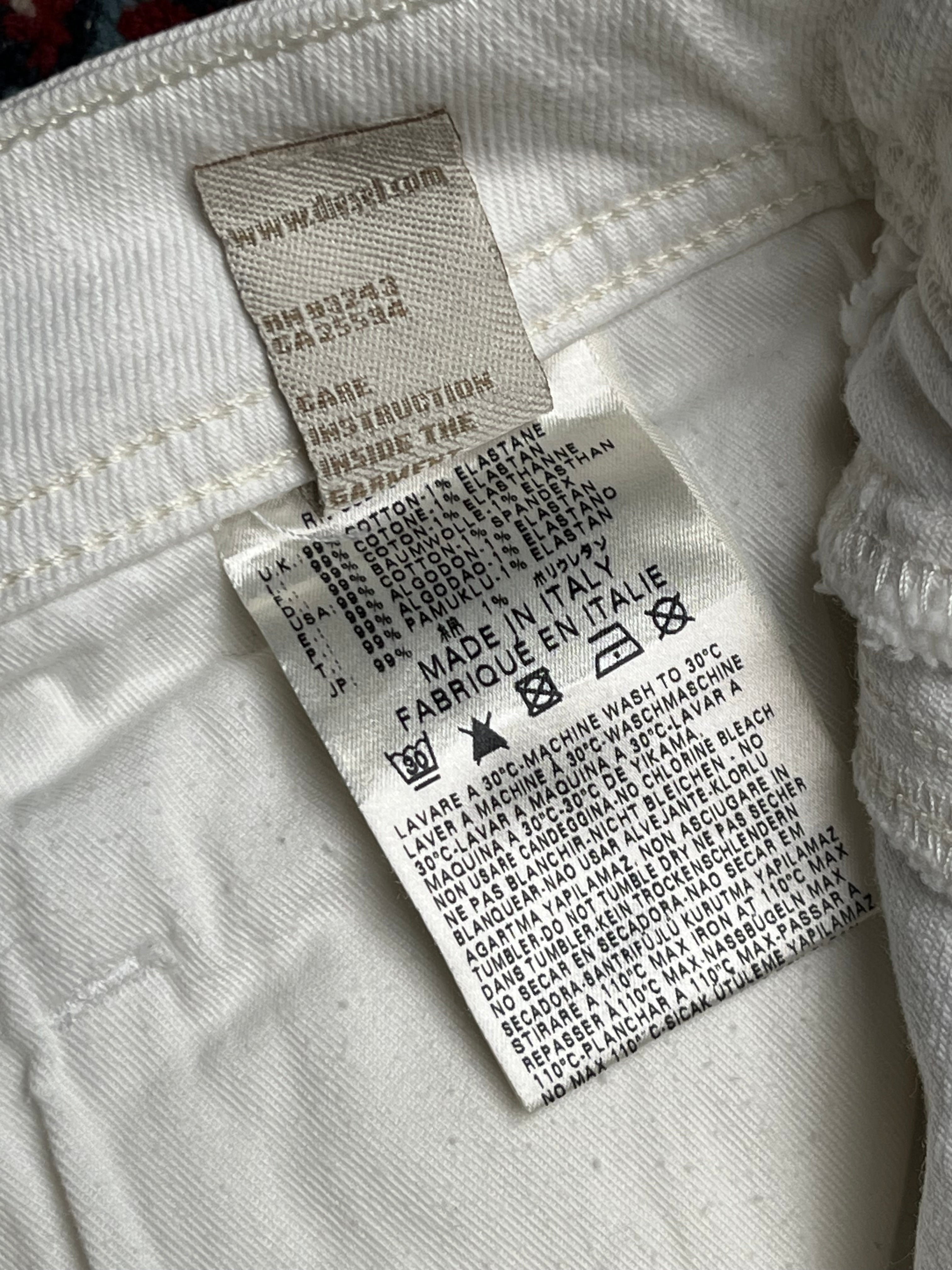 Diesel Trouleg White Bootcut Jeans - 34