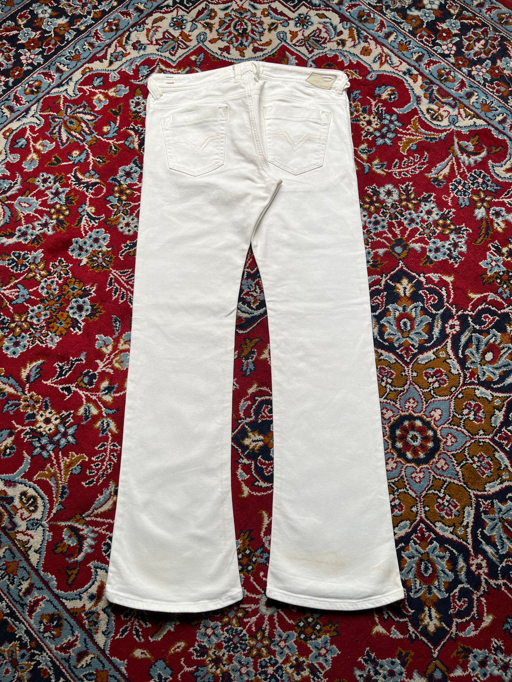 Diesel Trouleg White Bootcut Jeans - 34