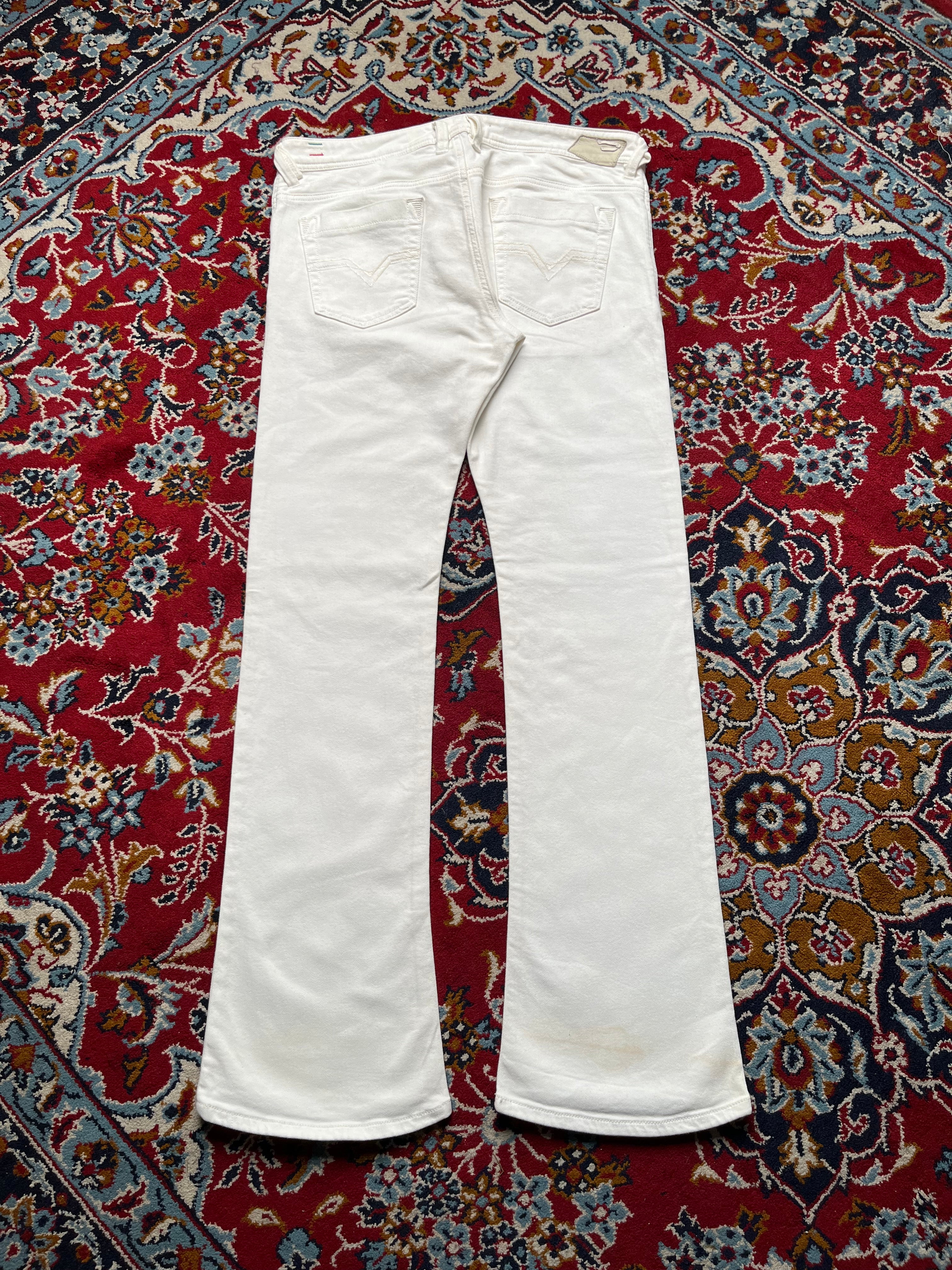 Diesel Trouleg White Bootcut Jeans - 34