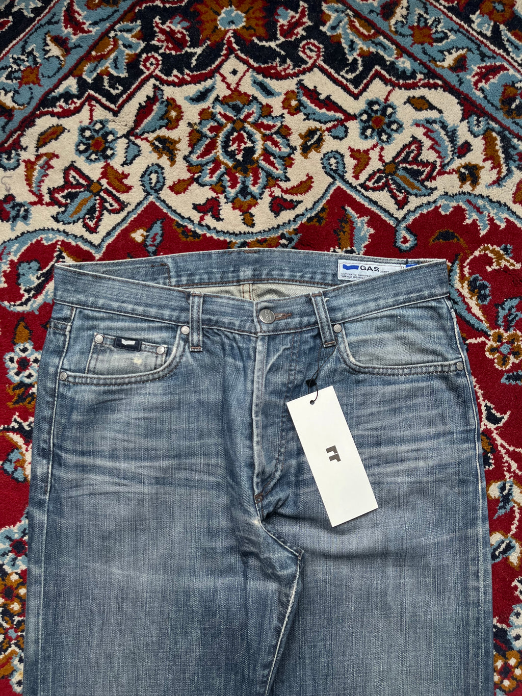 GAS Memphis Medium Washed Straight Fit Jeans - 30