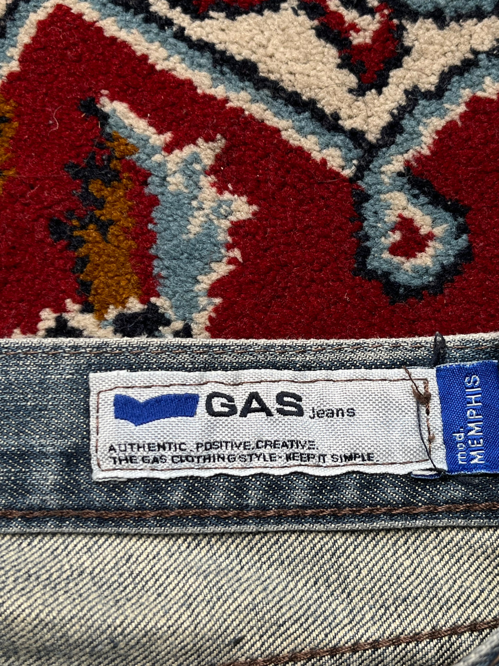 GAS Memphis Medium Washed Straight Fit Jeans - 30
