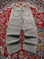 boohooMAN Washed Grey Loose Fit Multi Pocket Cargo Jeans - 32