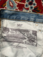 Levi's 501 Premium Original Fit Light Washed Jeans - 34