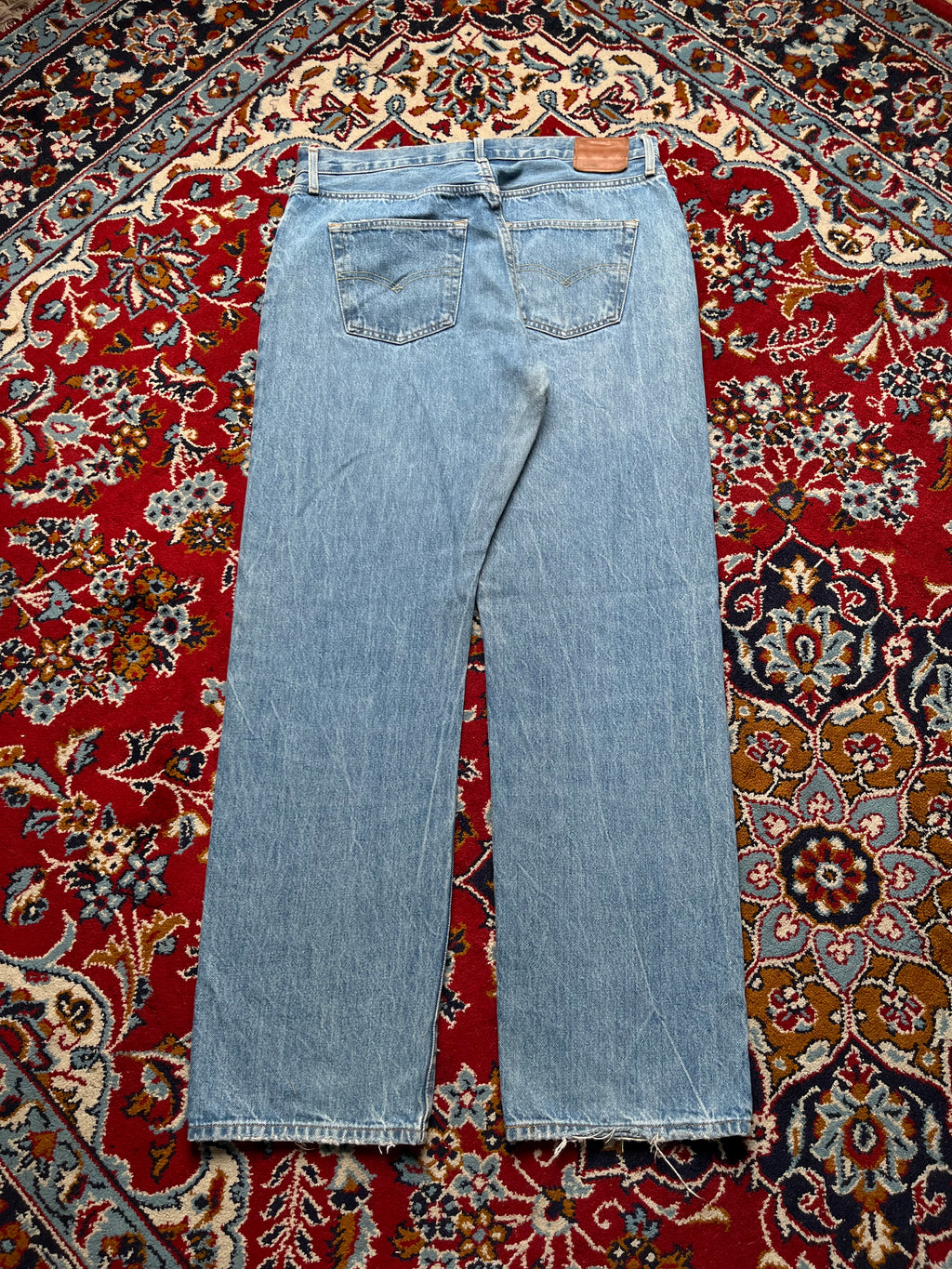 Levi's 501 Premium Original Fit Light Washed Jeans - 34