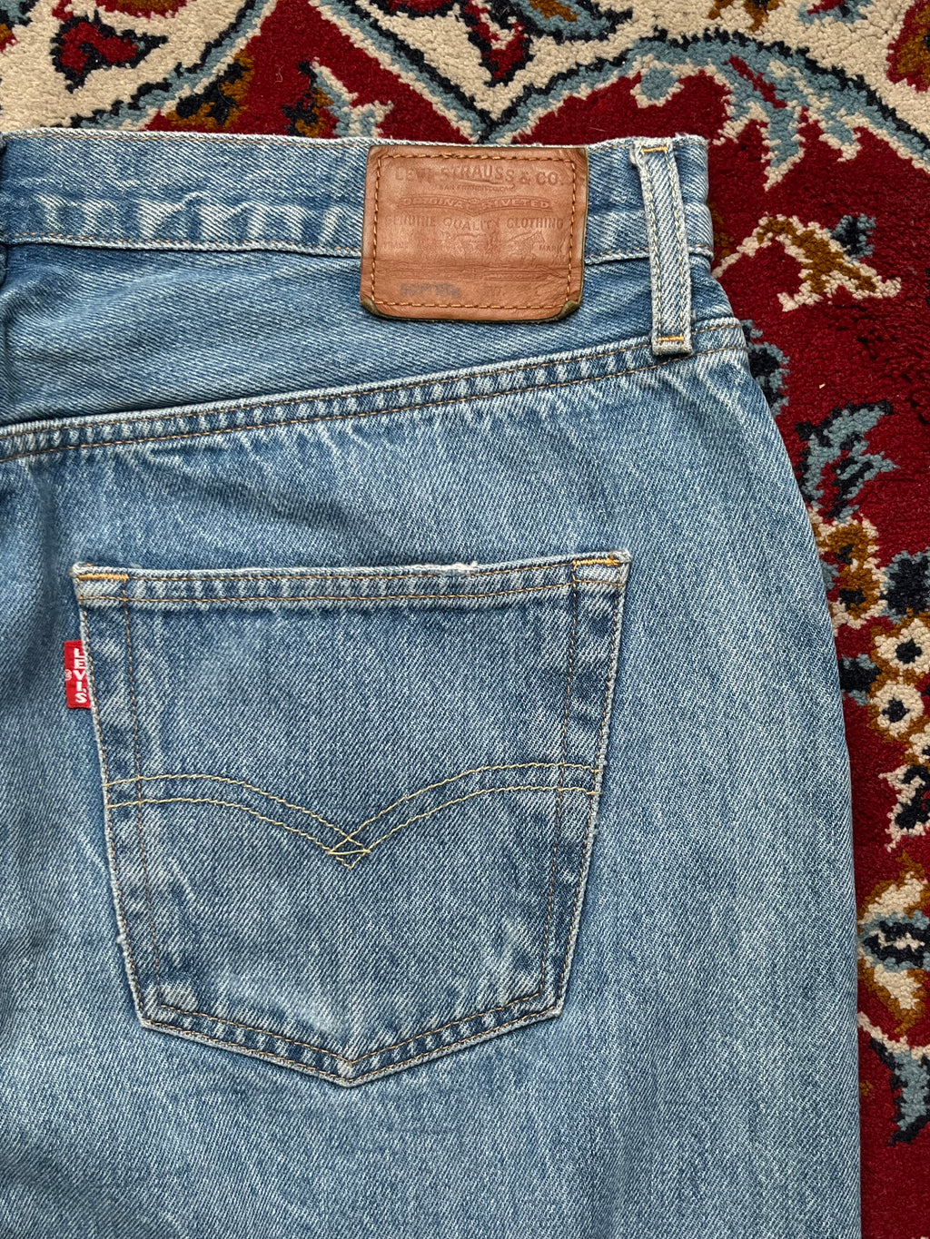 Levi's 501 Premium Original Fit Light Washed Jeans - 34
