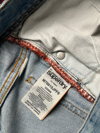 Superdry Vintage Officer Straight Fit Light Washed Jeans - 36