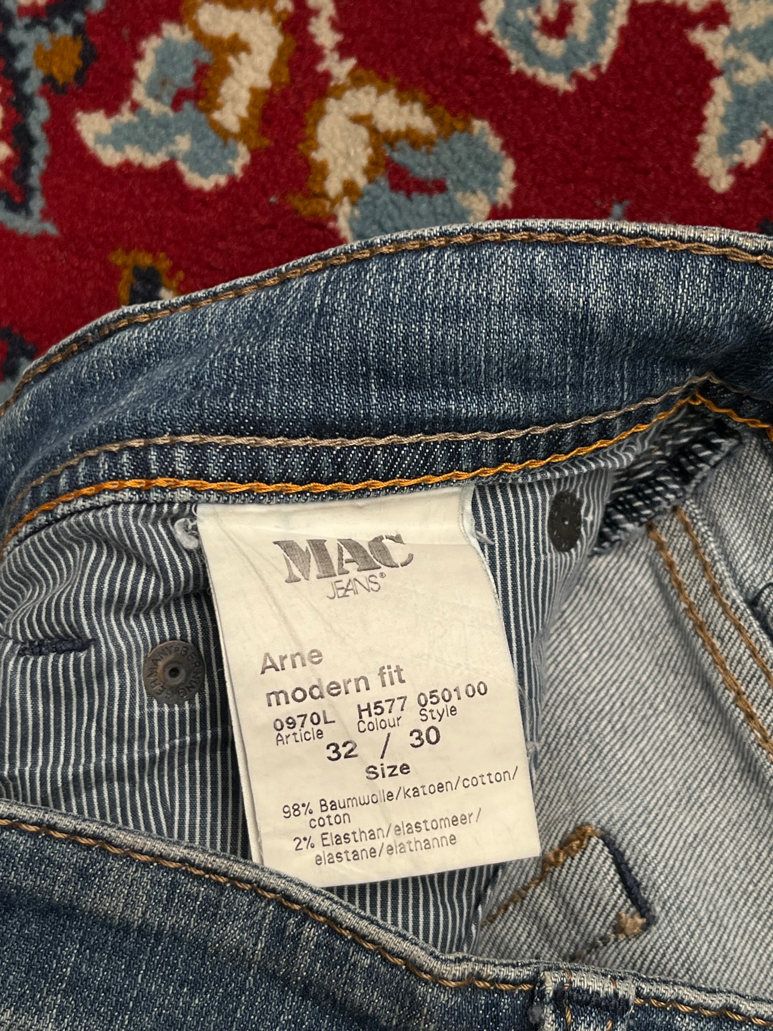 MAC Arne Modern Fit Light Washed Jeans - 34