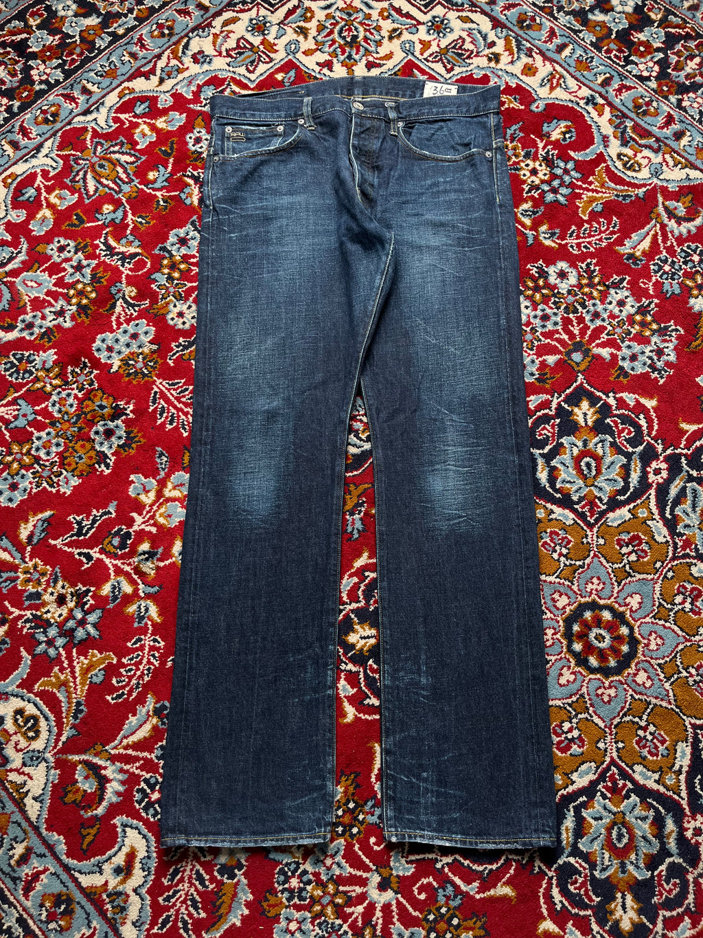 G-STAR RAW 3301 Straight Fit Dark Washed JEANS - 36