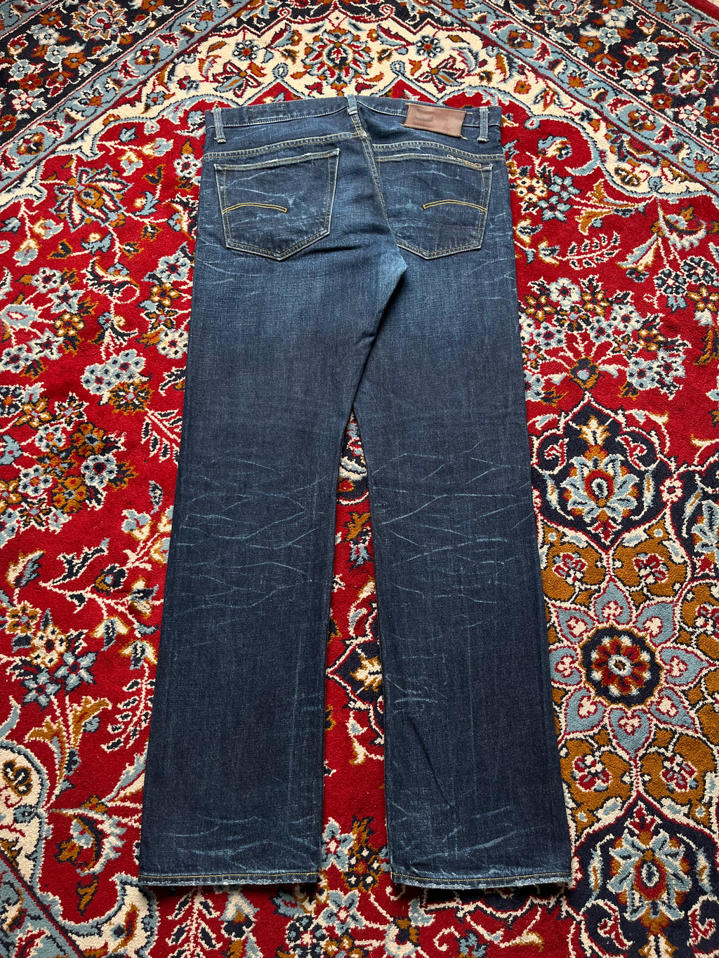 G-STAR RAW 3301 Straight Fit Dark Washed JEANS - 36