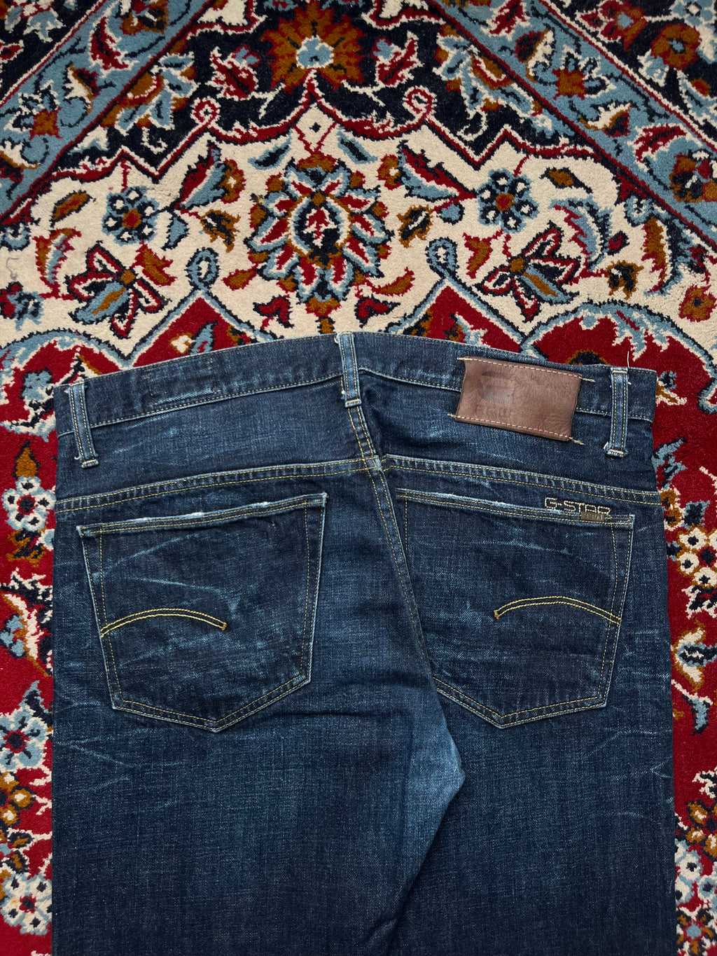 G-STAR RAW 3301 Straight Fit Dark Washed JEANS - 36