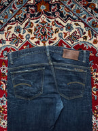 G-STAR RAW 3301 Straight Fit Dark Washed JEANS - 36