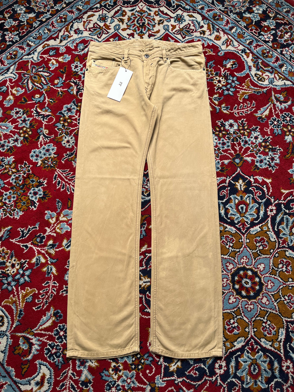 DIESEL Waykee Beige Tan Straight Fit JEANS - 32