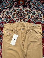 DIESEL Waykee Beige Tan Straight Fit JEANS - 32