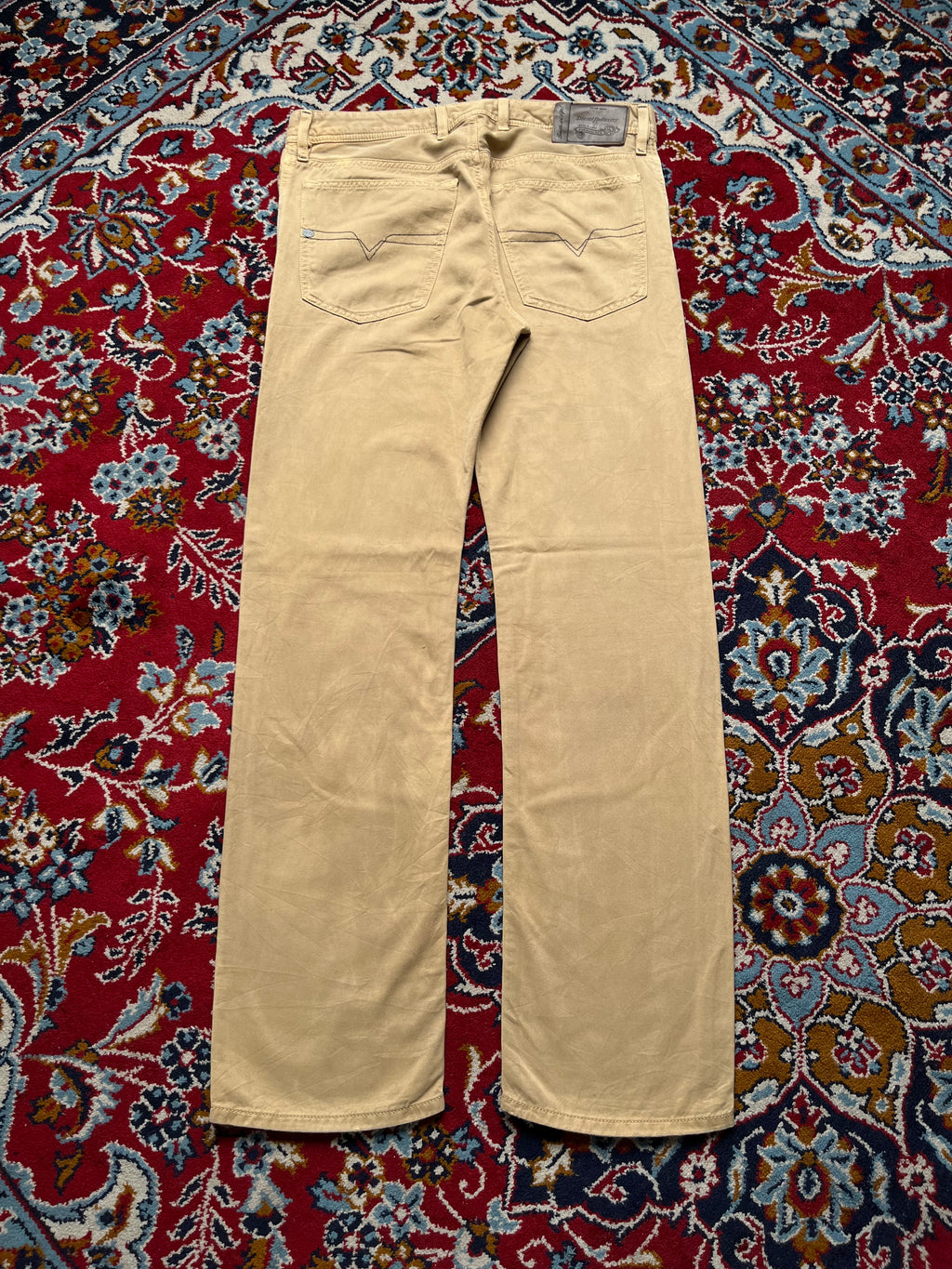 DIESEL Waykee Beige Tan Straight Fit JEANS - 32