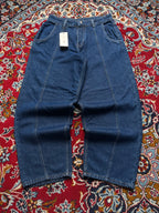 Boohooman Dark Washed Baggy Fit JEANS - 32