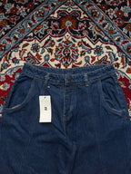 Boohooman Dark Washed Baggy Fit JEANS - 32