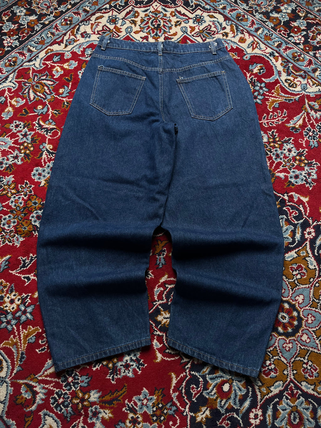 Boohooman Dark Washed Baggy Fit JEANS - 32