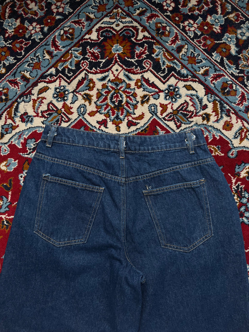 Boohooman Dark Washed Baggy Fit JEANS - 32