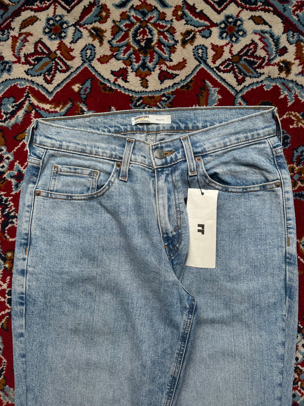 Signature by Levi Strauss & Co. Gold Label Athletic Fit Light Washed Jeans - 30