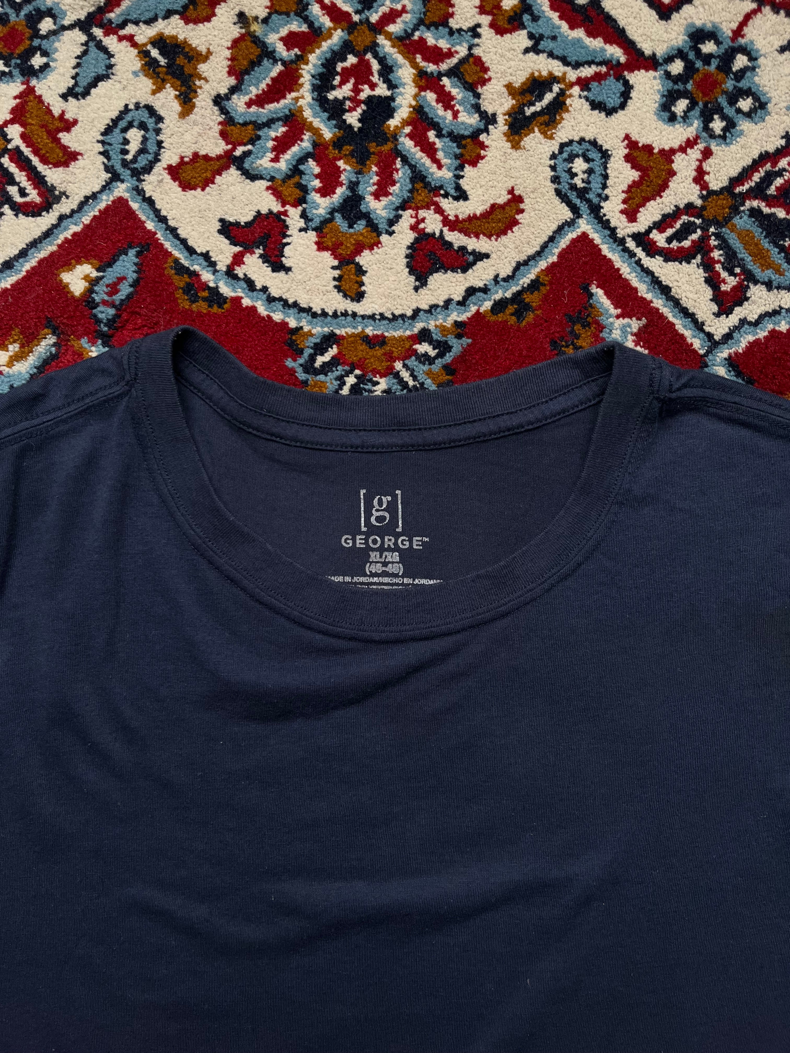 GEORGE Navy Crew Neck TEE - XL