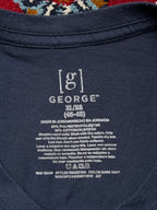 GEORGE Navy Crew Neck TEE - XL