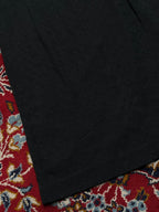 Vintage DIVONNE Black Embroidered Floral Sheath Sleeveless Dress - M
