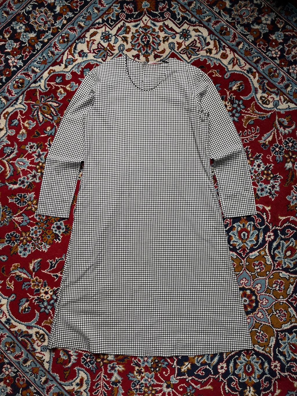 WONDERFUL WORLD KANEKO ISAO Black White Check Dress - L