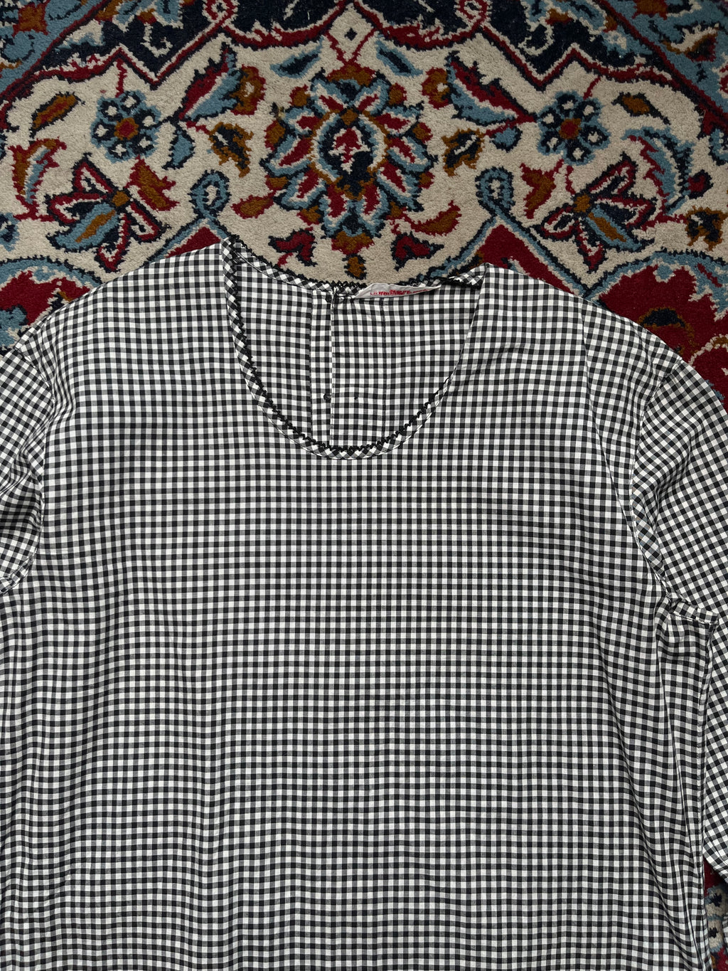 WONDERFUL WORLD KANEKO ISAO Black White Check Dress - L