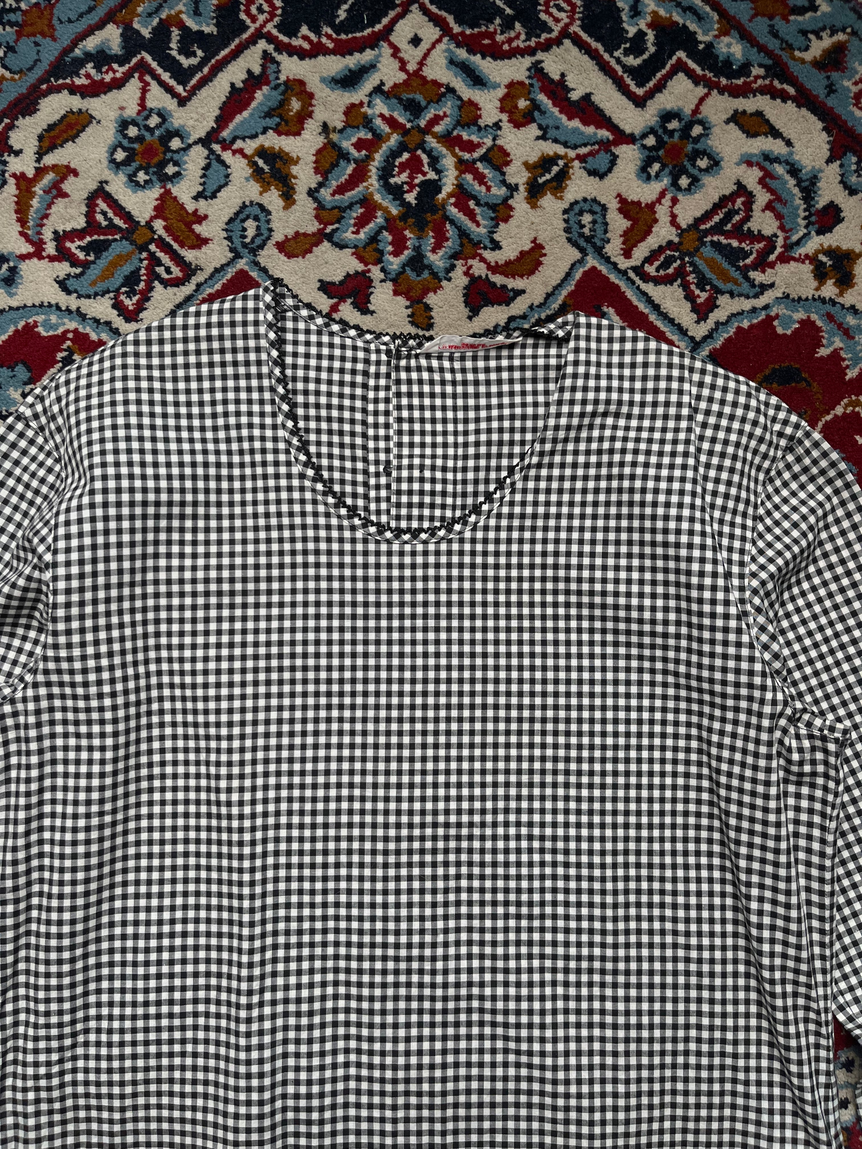 WONDERFUL WORLD KANEKO ISAO Black White Check Dress - L