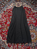 Solid Black Strap Cami Dress - M