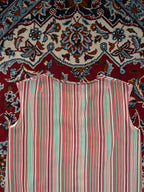 Vintage Vertical Striped Sleeveless Dress - M