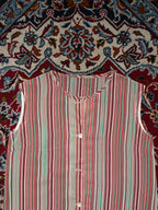 Vintage Vertical Striped Sleeveless Dress - M