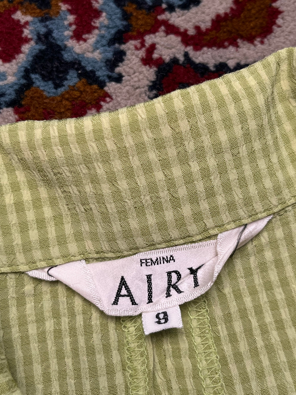 Vintage Femina AIRY Green Check Dress - M