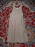 SHERIDAN Vintage Celestial Star Moon Print Grey Dress - L