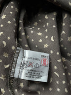 SHERIDAN Vintage Celestial Star Moon Print Grey Dress - L
