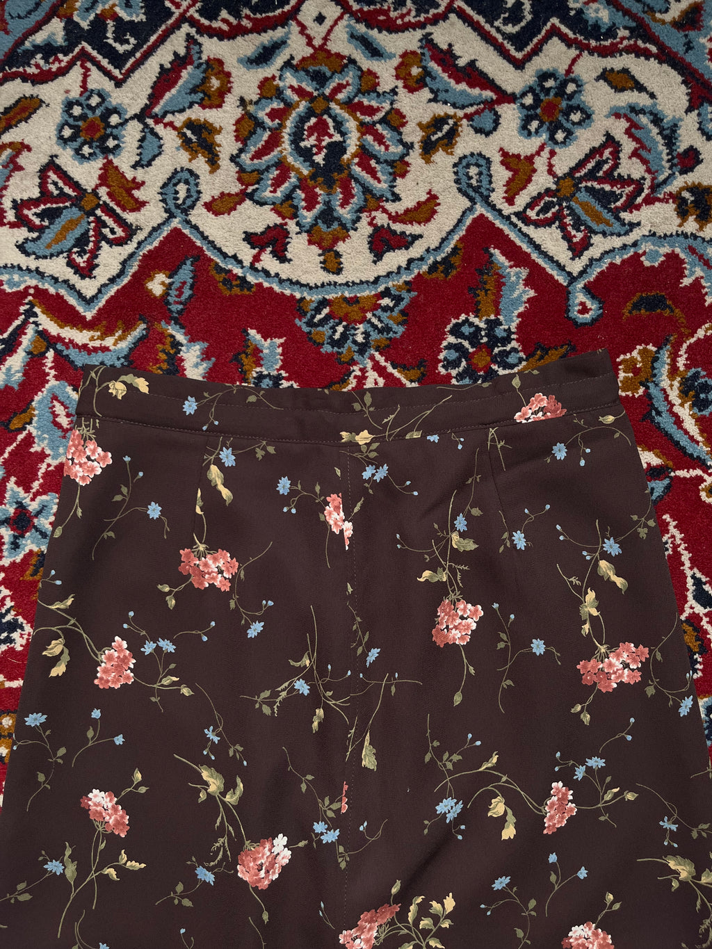 Vintage Japanese Floral Chiffon Skirt - 26