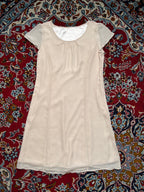 Vintage Japanese Silk Touch Pale Pink Dress - M