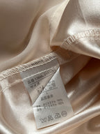 Vintage Japanese Silk Touch Pale Pink Dress - M