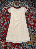 Vintage Japanese Silk Touch Pale Pink Dress - M