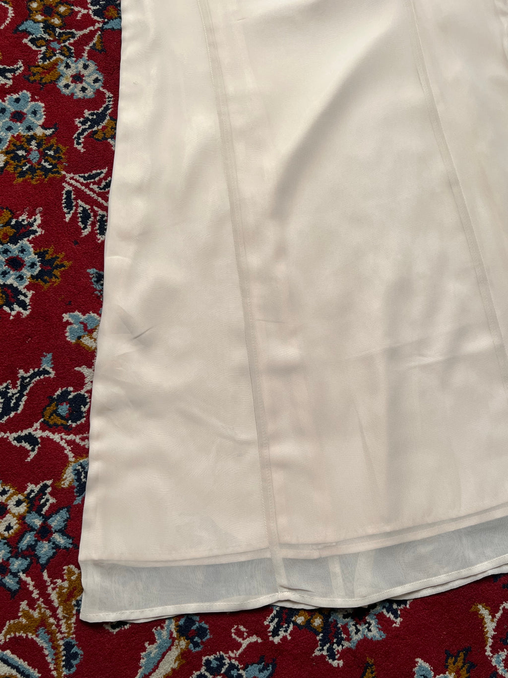 Vintage Japanese Silk Touch Pale Pink Dress - M