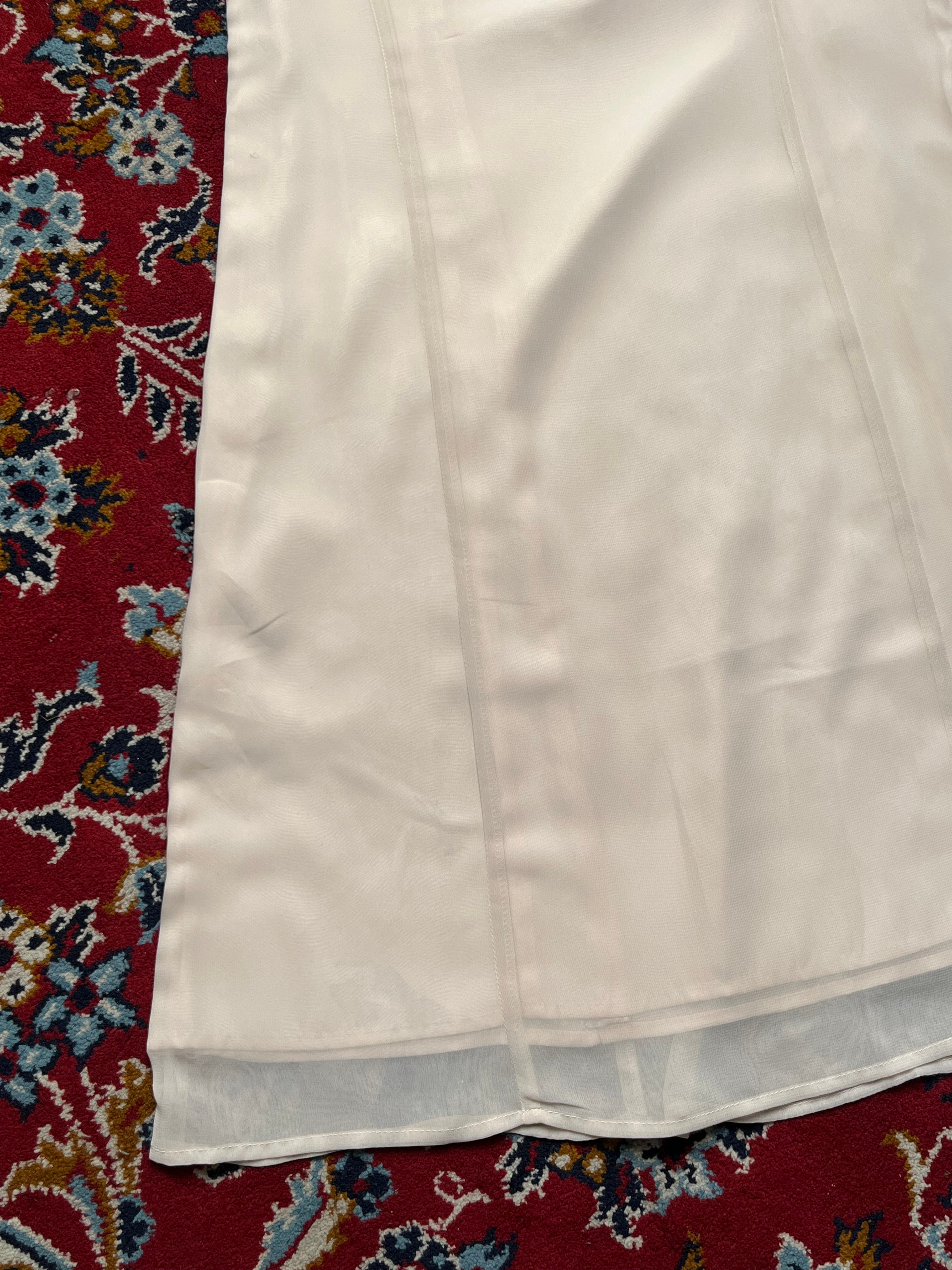 Vintage Japanese Silk Touch Pale Pink Dress - M