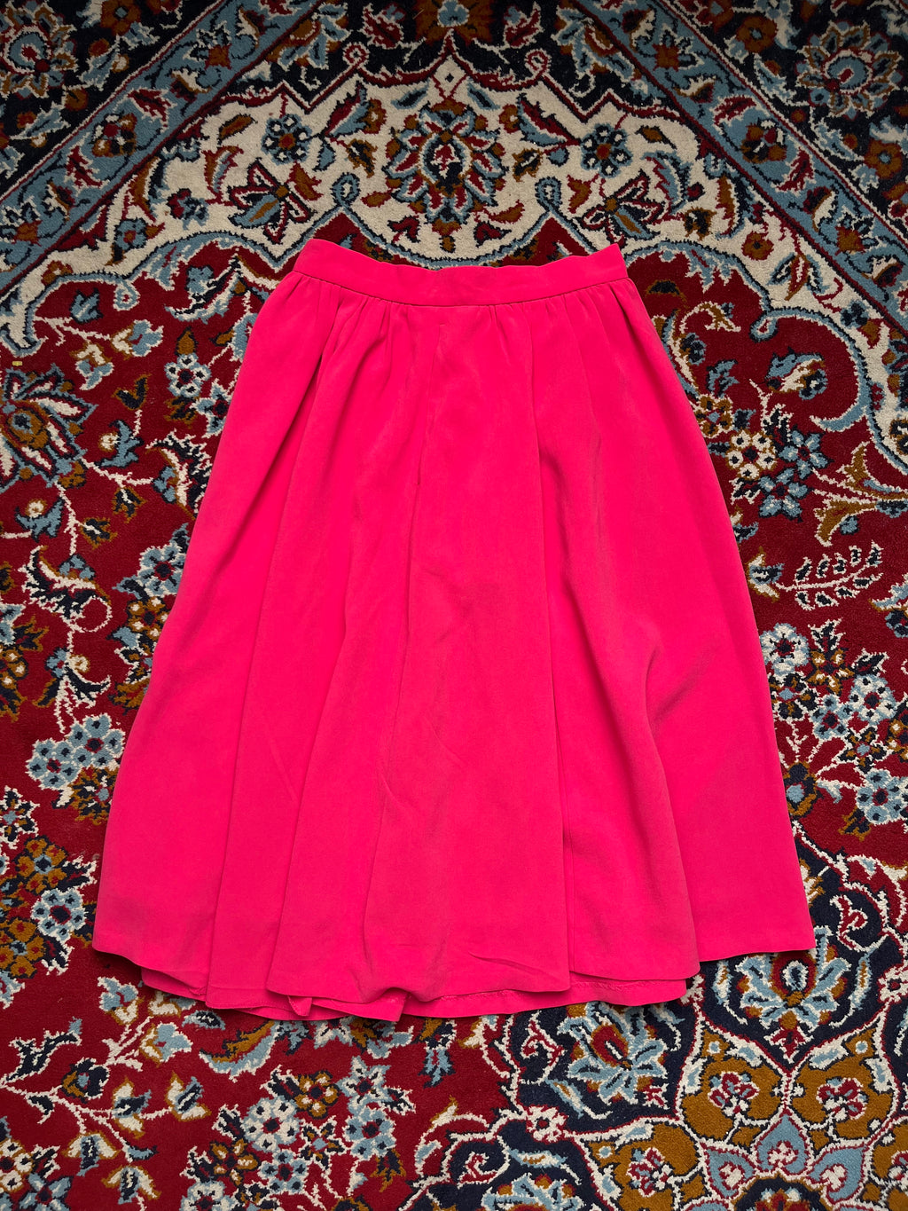 ROPÉ mademoiselle Vintage Hot Pink Pleated Skirt - 24