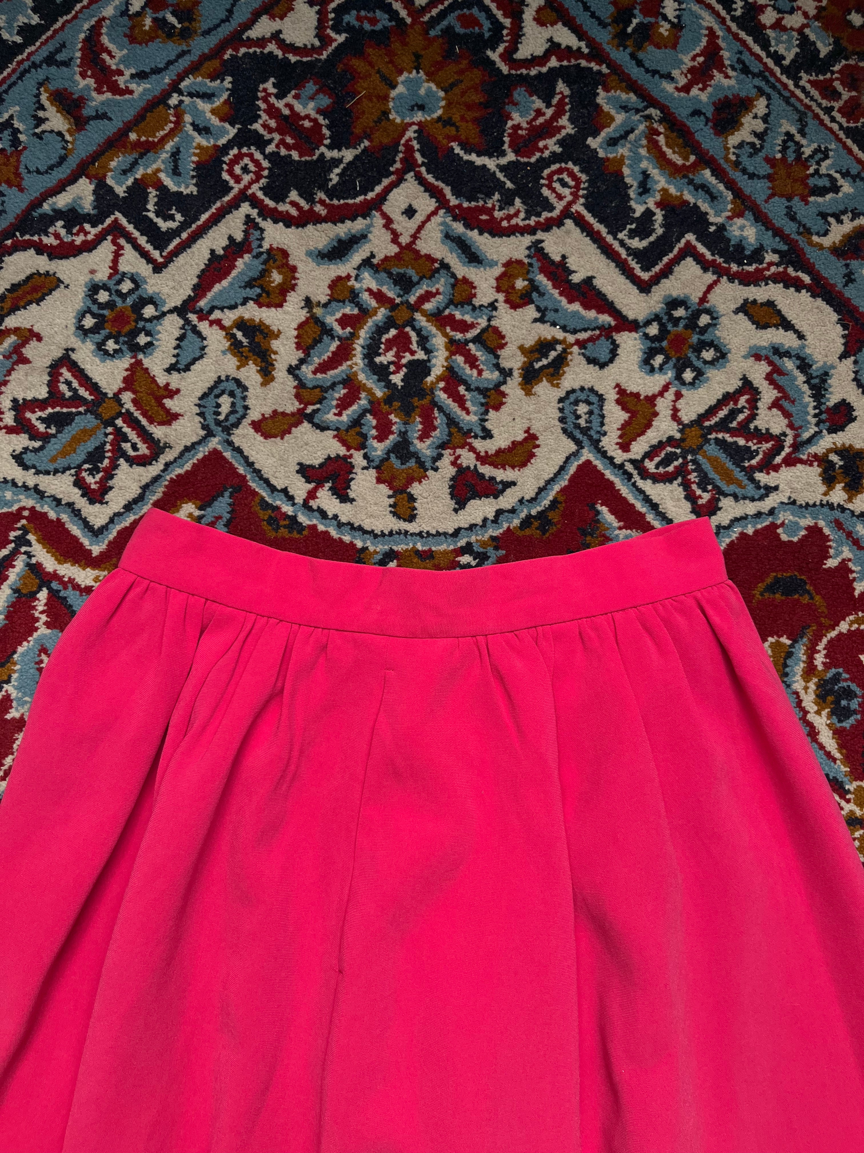 ROPÉ mademoiselle Vintage Hot Pink Pleated Skirt - 24