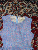 Vintage Nuvelive Ditsy Floral Print Sleeveless Dress - S