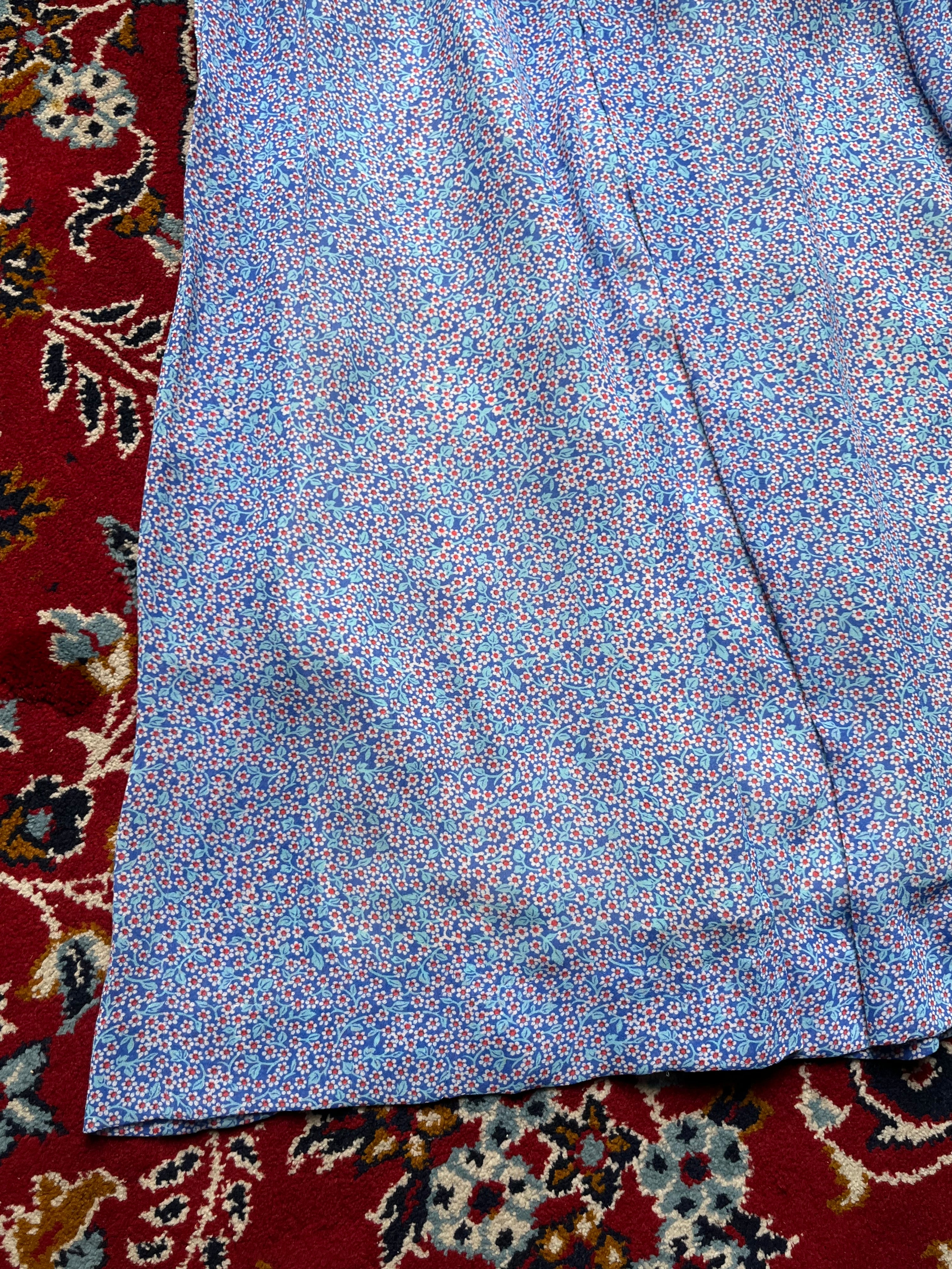 Vintage Nuvelive Ditsy Floral Print Sleeveless Dress - S