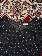 Wallamanda Black Polka Dot Dress - S
