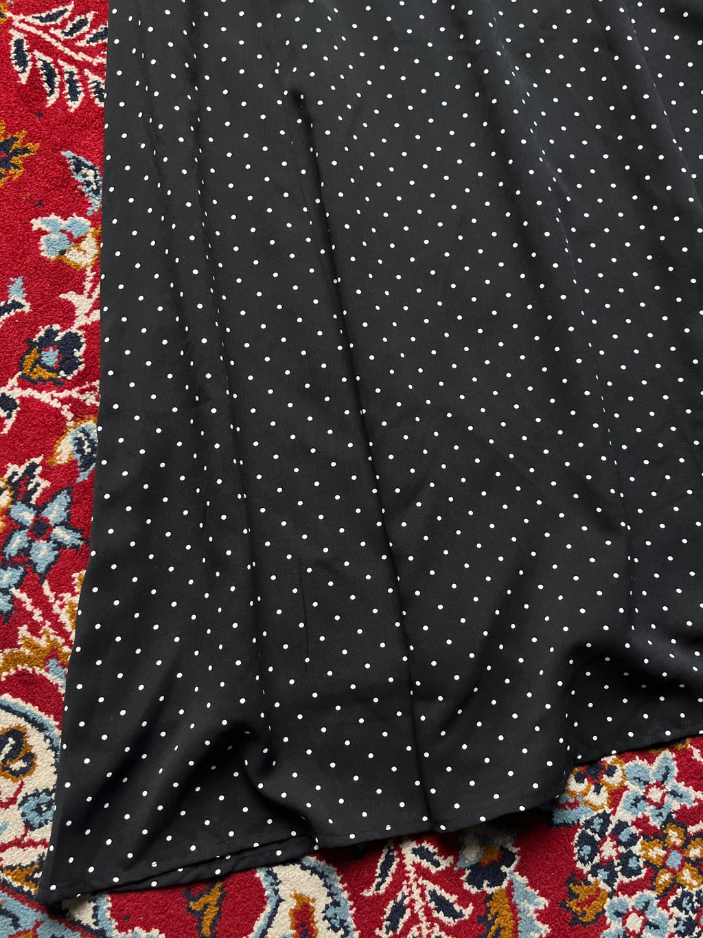 Wallamanda Black Polka Dot Dress - S