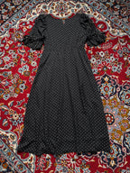 Wallamanda Black Polka Dot Dress - S